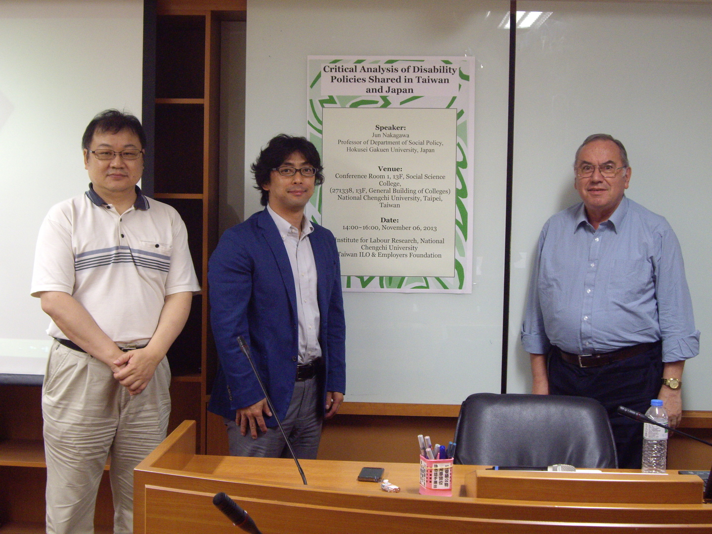 Critical Analysis of Disability Policies Shared in Taiwan and Japan (2013.11.06)